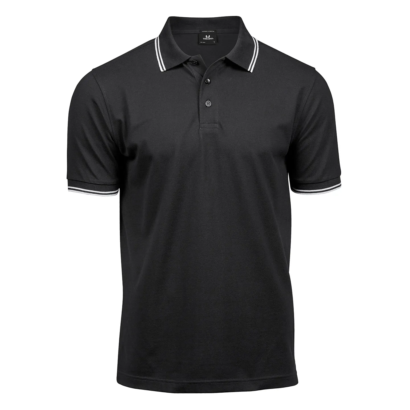 Luxury stripe stretch polo (1407)